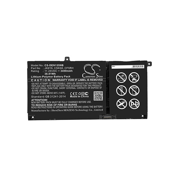Cameron Sino Cs Den135Nb 3450Mah Battery For Dell Laptop