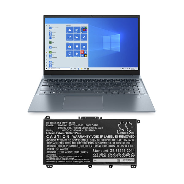 Cameron Sino Cs Hpn155Nb 3400Mah Battery For HP Laptop