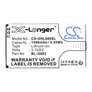 Cameron Sino Cs Gnl600Sl 1500Mah Replacement Battery For Gionee Mobile