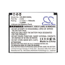 Cameron Sino Cs Bec350Sl 700Mah Battery For Bea Fon Mobile