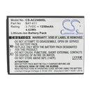 Cameron Sino Cs Acz400Sl 1250Mah Replacement Battery For Acer Mobile
