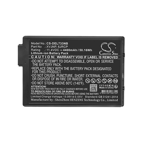 Cameron Sino Cs Del733Nb 4400Mah Battery For Dell Laptop