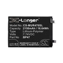 Cameron Sino Cs Mur470Sl 2150Mah Battery For Xiaomi Mobile
