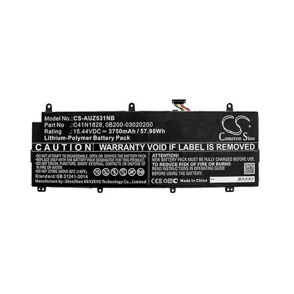 Cameron Sino Cs Auz531Nb 3750Mah Battery For Asus Laptop