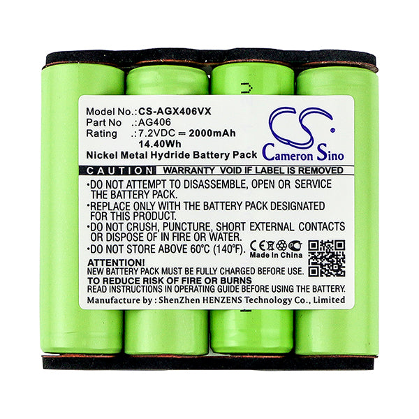 Cameron Sino Agx406Vx 2000Mah Battery For Aeg Vacuum