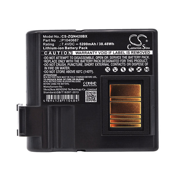 Cameron Sino Battery Replacement For Zebra Qln420 Zq630