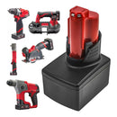 Cameron Sino Black Red Battery Replacement For Milwaukee Power Tools