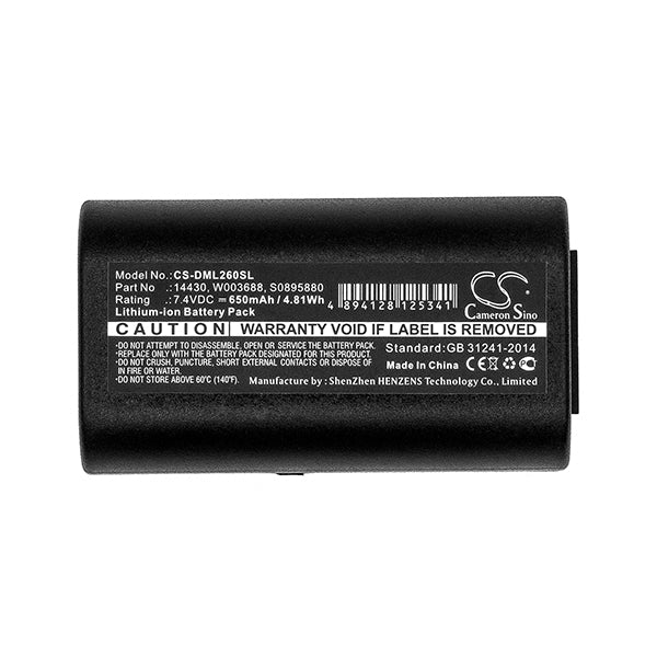 Cameron Sino Cs Dml260Sl 650Mah Battery For Dymo Portable Printer