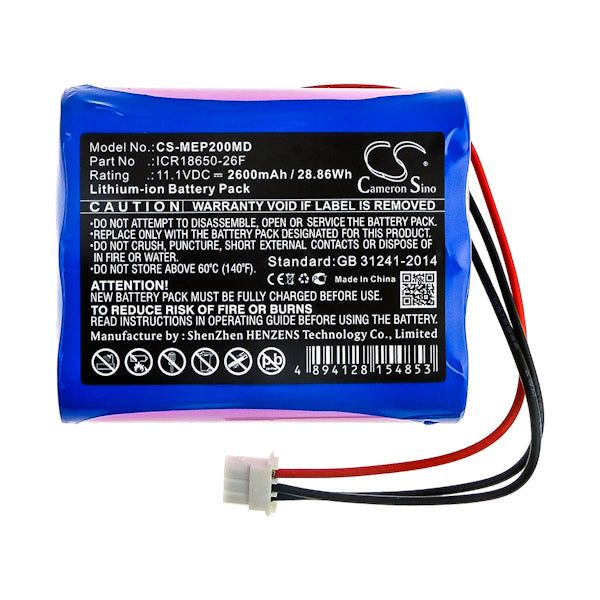 Cameron Sino Cs Mep200Md Battery For Medical Econet Medical