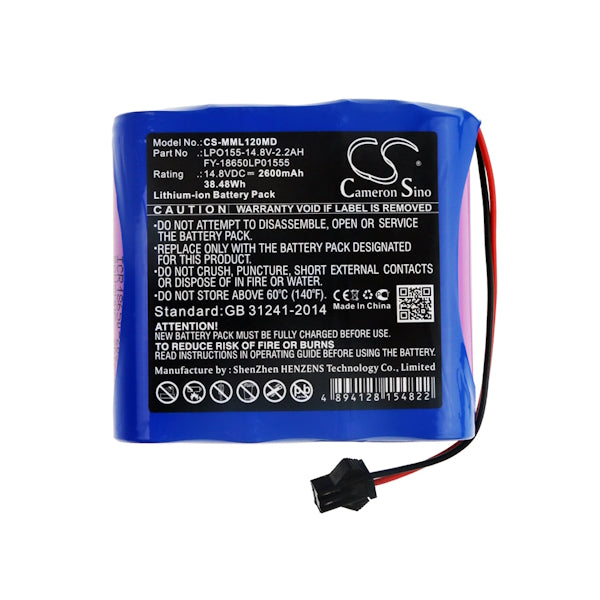 Cameron Sino Cs Mml120Md Replacement Battery For Million Medical