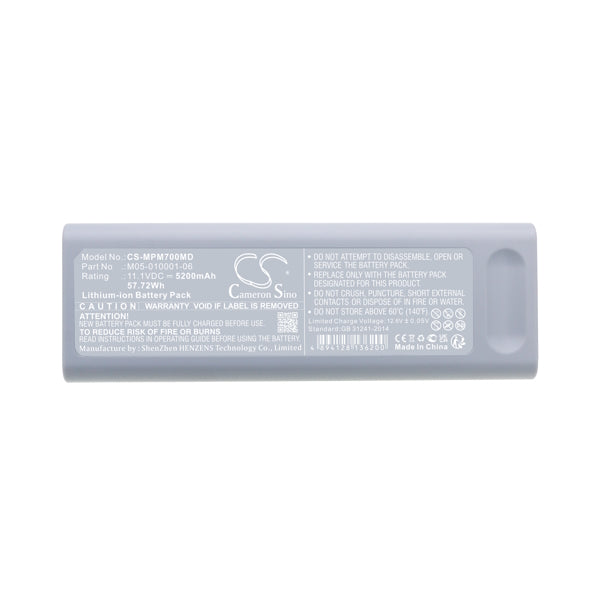 Cameron Sino Grey Replacement Battery For Mindray Medical