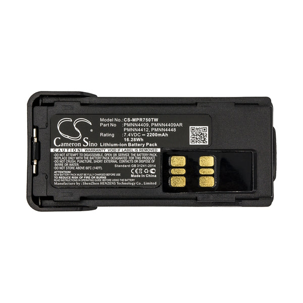 Cameron Sino Cs Mpr750Tw 2200Mah Battery For Motorola Two Way Radio