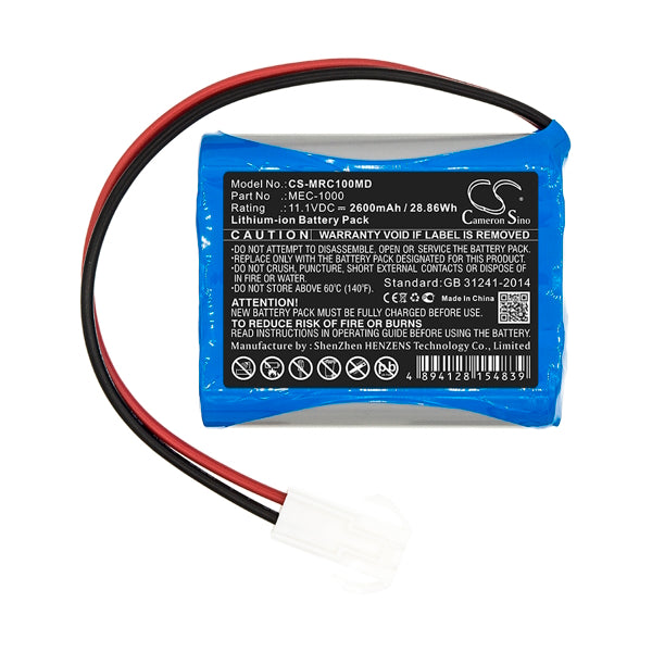 Cameron Sino Mec 1000 Replacement Battery For Mindray Medical