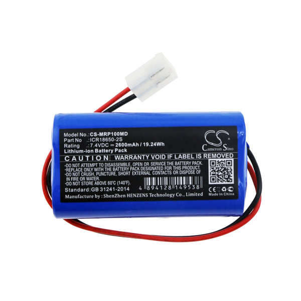 Cameron Sino Li Ion Blue Replacement Battery For Mindray Medical