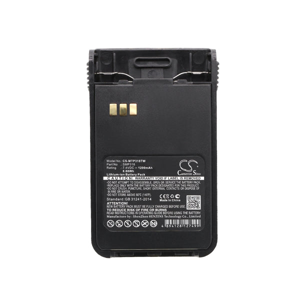 Cameron Sino Cs Mtp318Tw Battery For Motorola Two Way Radio