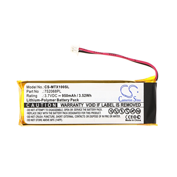 Cameron Sino Cs Mtx100Sl Battery For Midland Wireless Headset