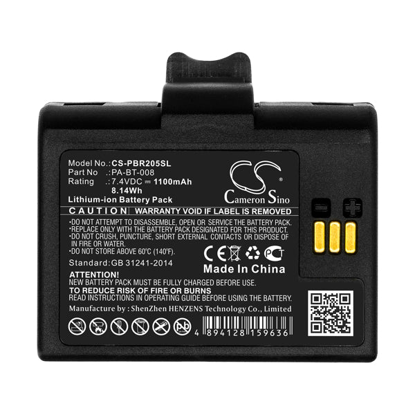 Cameron Sino Cs Pbr205Sl Battery For Brother Portable Printer
