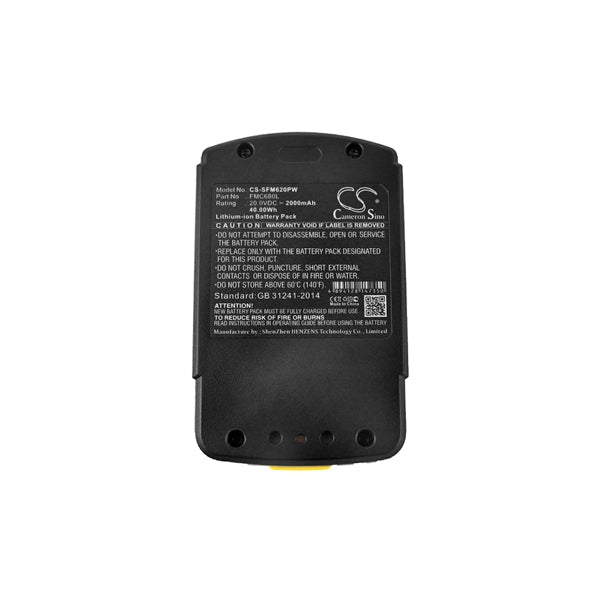 Cameron Sino Cs Sfm620Pw Replacement Battery For Stanley Power Tools