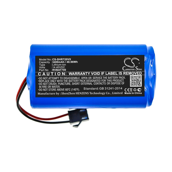 Cameron Sino Cs Shr720Vx Replacement Battery For Shark Vacuum
