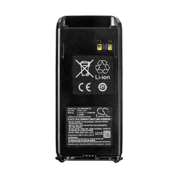 Cameron Sino Cs Shx300Tw Battery For Standard Horizon Two Way Radio