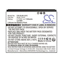 Cameron Sino Cs Slb1137C 1100Mah Replacement Battery For Camera