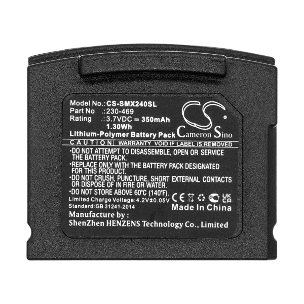 Cameron Sino Cs Smx240Sl Battery For Sonumaxx Wireless Headset