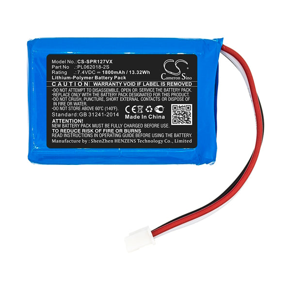Cameron Sino Cs Spr127Vx Replacement Battery For Sichler Vacuum