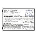 Cameron Sino Cs Urv630Bl 3800Mah Battery For Barcode Scanner