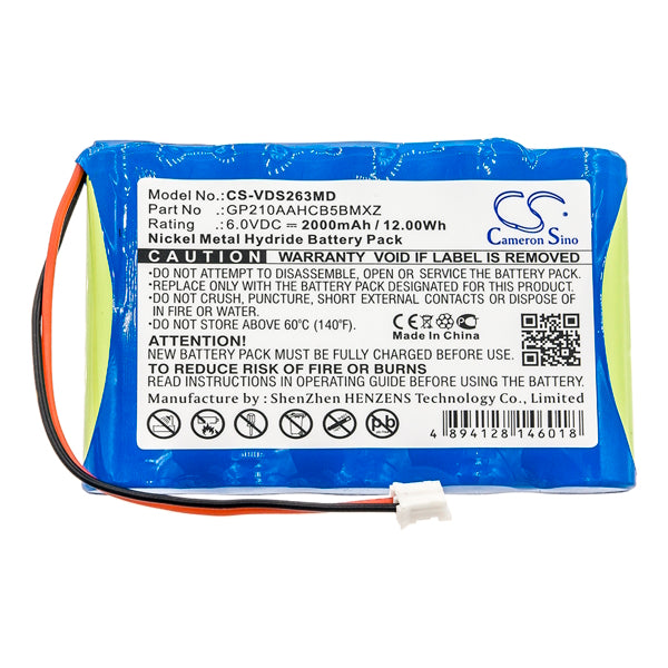 Cameron Sino Cs Vds263Md Replacement Battery For Vdw Medical