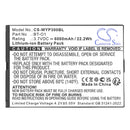 Cameron Sino Cs Wyp300Bl 6000Mah Battery For Wiseasy Payment Terminal