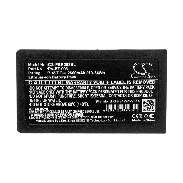 Cameron Sino Replacement Battery For Brother Portable Printer