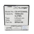 Cameron Sino Cs Htz300Sl 1650Mah Battery For Htc Mobile