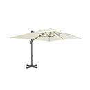 Cantilever Garden Parasol With Aluminium Pole 400X300 Cm Sand