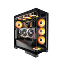 Okinos Aq9 Pre Installed 5×120Mm Argb Pwm Fan Atx Mid Tower Pc Case