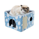 Cat Cave Bed Indoor Pet House Ball Hanging Scratch Pad