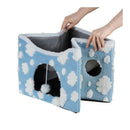 Cat Cave Bed Indoor Pet House Ball Hanging Scratch Pad