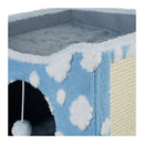 Cat Cave Bed Indoor Pet House Ball Hanging Scratch Pad
