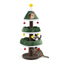 Cat Christmas Tree With Cozy Condo For Indoor Kittens Green