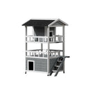 Cat House Outdoor Wooden Shelter Rabbit Hutch Condo Small Dog Pet House