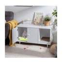 Cat Litter Box Enclosure With Divider For Large Cat And Kitty
