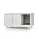 Cat Litter Box Enclosure With Divider For Large Cat And Kitty