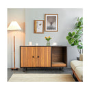 Cat Litter Box Enclosure With Divider For Large Cat And Kitty Coffee