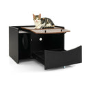 Cat Litter Box Enclosure With Pull Out Drawer And Rolling Caster