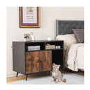 Cat Litter Box Enclosure With Scratching Pad