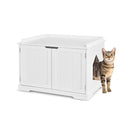 Cat Litter Box With Magnetic Door And Adjustable Partition