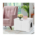 Cat Litter Box With Magnetic Door And Adjustable Partition