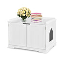 Cat Litter Box With Magnetic Door And Adjustable Partition