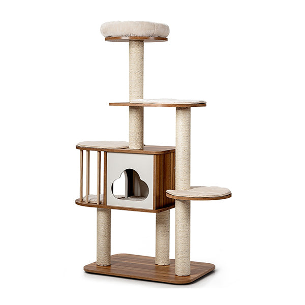 Multi Level Cat Activity Tree with Sisal Covered Scratching Posts for Cats