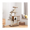 Multi Level Cat Activity Tree with Sisal Covered Scratching Posts for Cats