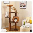 Cat Tree Multi Level Cat Tower With Cat Condo And Top Perch Brown